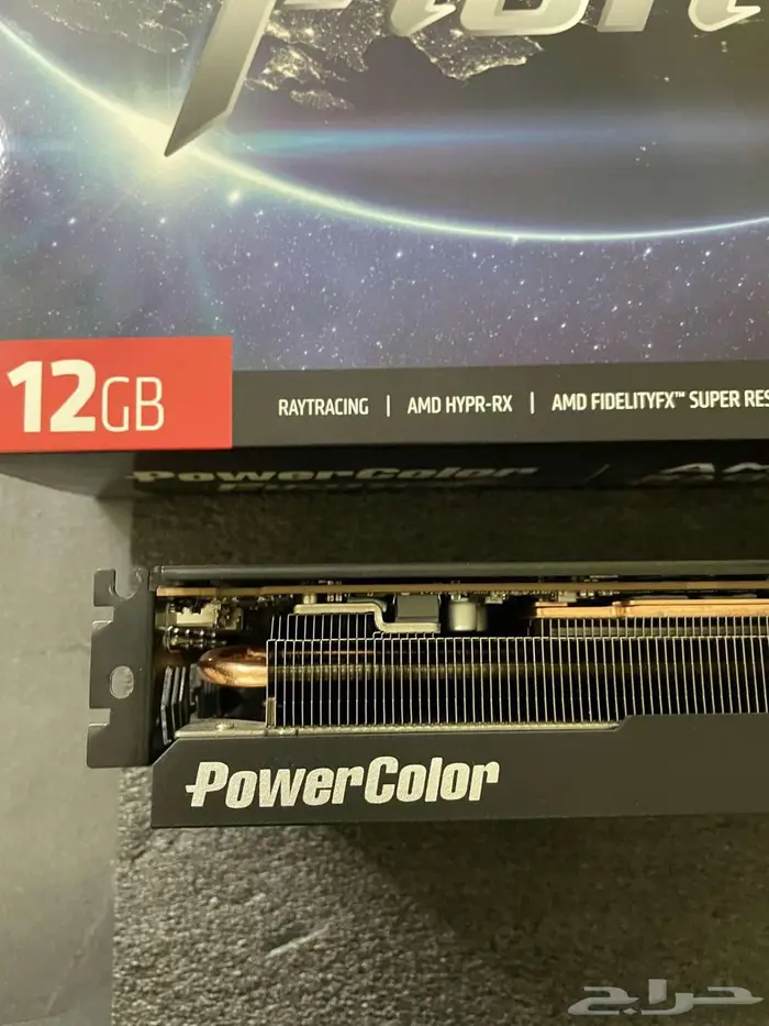 كرت شاشة amd rx7700xt gpu rx 7700 xt 12GB OC ثلاث مراوح 1