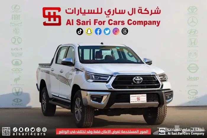 تويوتا هايلوكس S GLX بنزين اتوماتيك 2025 اقساط بنوك وشركات 24