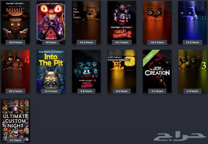 بكج (فناف) كاملة   (FNaF) Five nights at freddy s 0