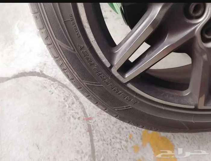 جنوط مرسيدس أصلية عرضين وكاله AMG مع الكفرات 2