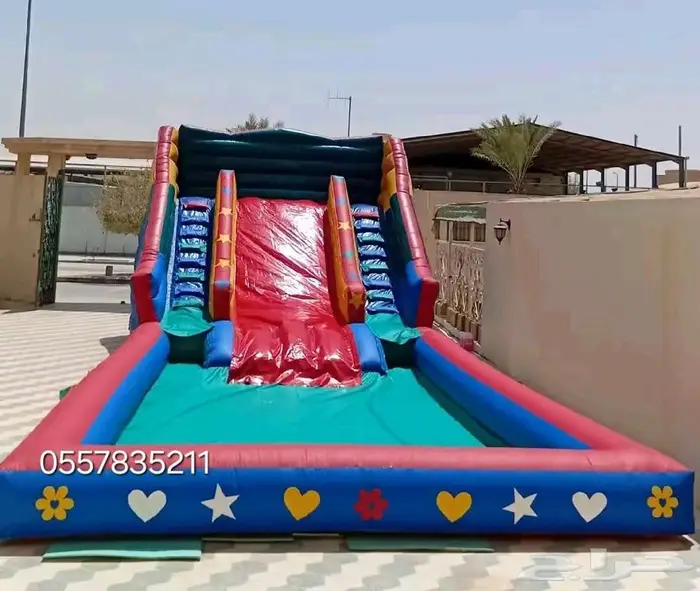 ايجار نطيطات مدارس زحليقه مائيه ملعب صابوني 0