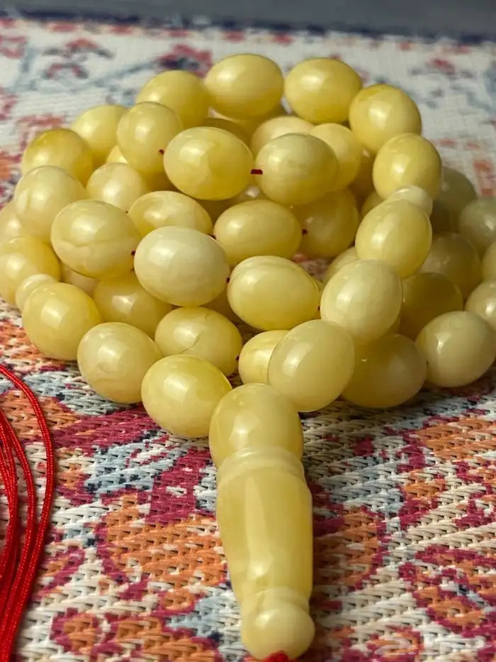 مسباح كهرمان طبيعي حر بيض حمام 3
