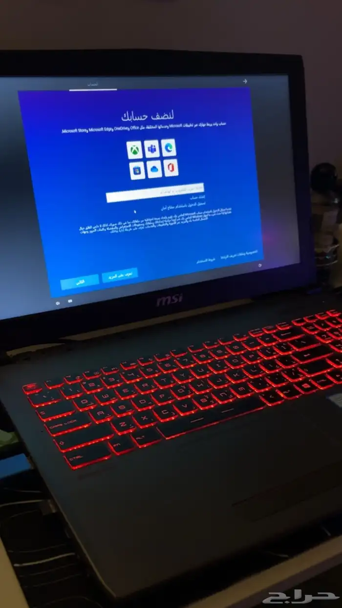 لابتوب قيمنق msi معالج i7 رام 16 4