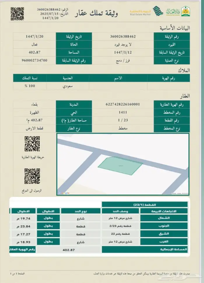 ارض وسط محافظة بقعاء قريبة من اسواق العثيم   مستشفى بقعاء 0
