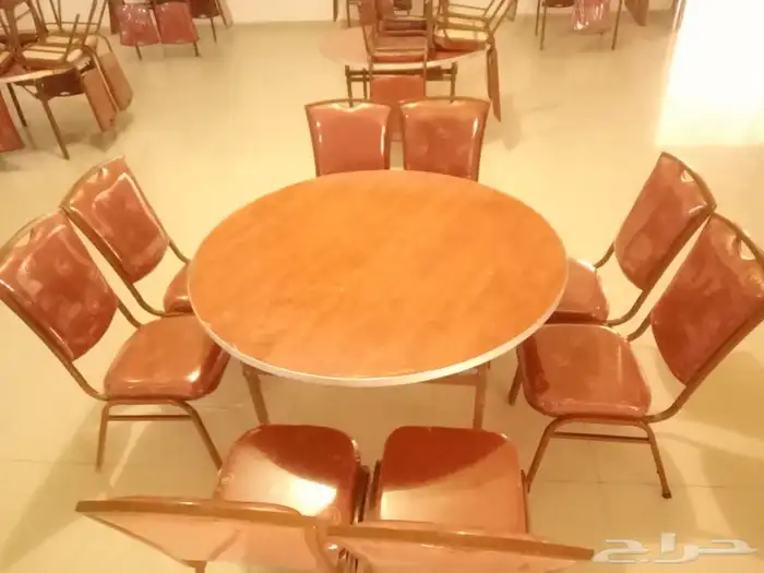 طاولة طعام مع 8 كراسي 0