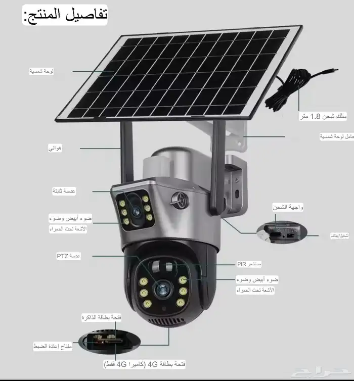 احمي حلالك وممتلكاتك مع كاميرات المراقبة بالطاقة الشمسية 1