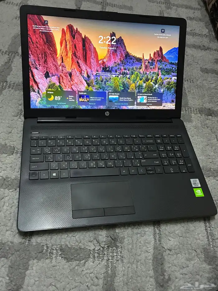لابتوب إتش بي الجيل العاشر معالج core i7 مع شاحن اصلي 2