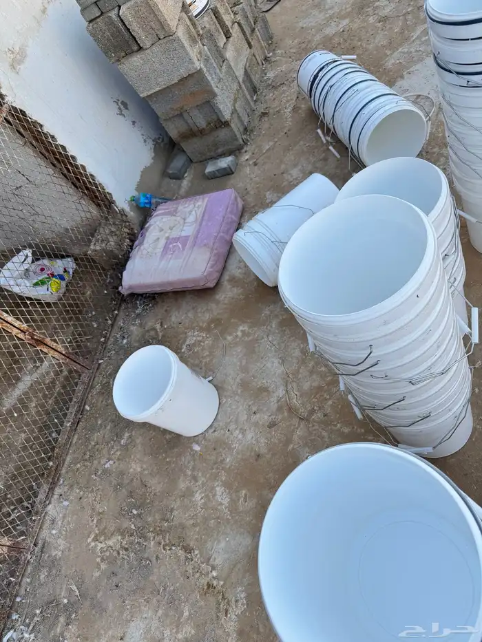 سطول بوية شبة جديدة بلاستيك 1