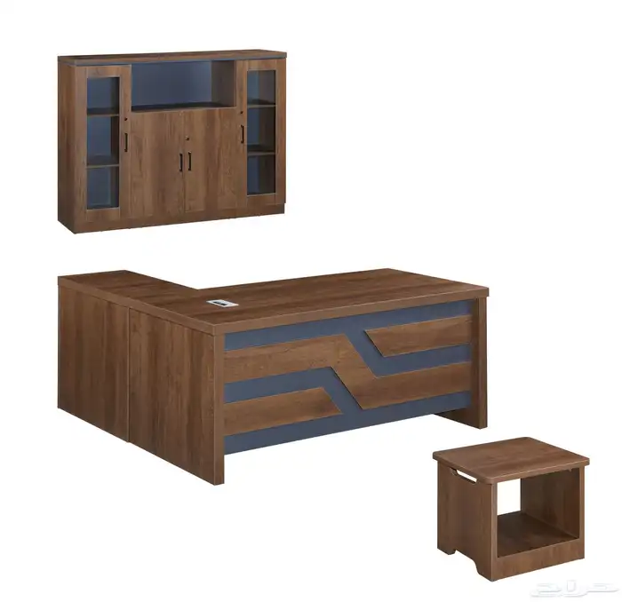 office furniture جديد طقم مكتب مدير و مكاتب كامل مع كراسي 19