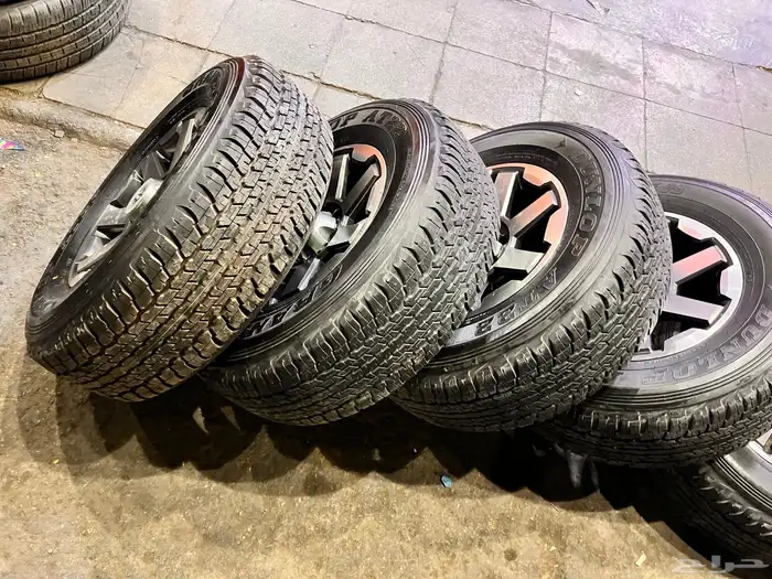 جنوط اف جي مع كفرات دنلوب وكاله مقاس 265 70 17 16