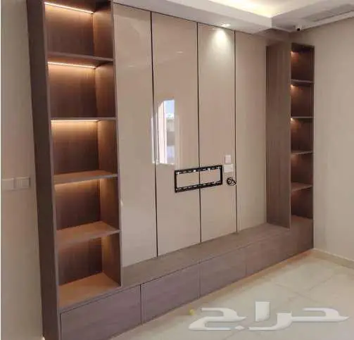 ديكورات داخليه شاشه أرفف مرايات شيبورد بديل الرخام بديل خشب 0