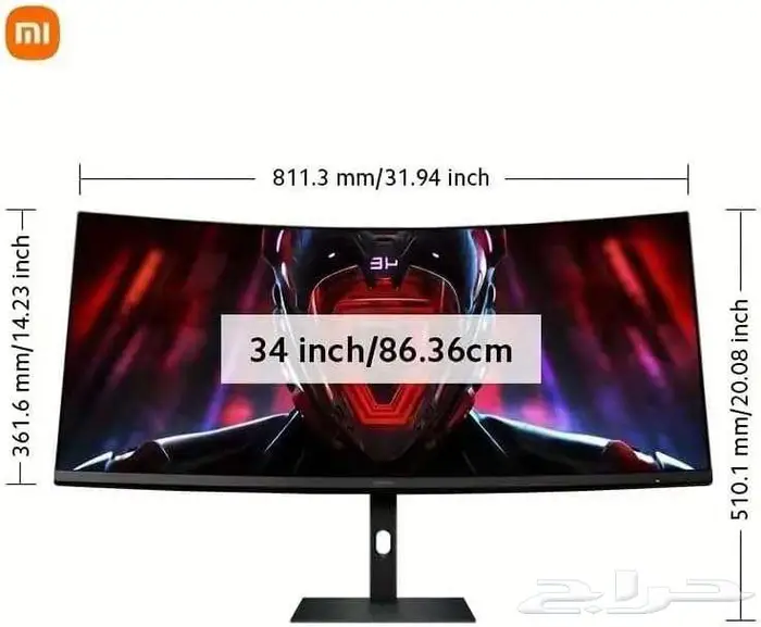 شاشة شاومي كيرف Xiaomi Curved Gaming Monitor 34-inch 0