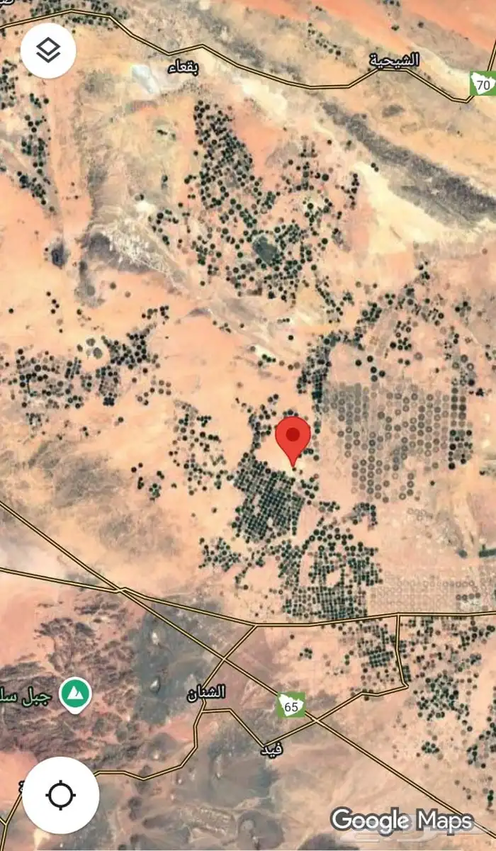 ارض زراعيه في حائل بين الشنان و بقعاء قريبه من مزرعة نادك 1