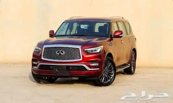 انفنتي QX80 احمر 2023 0