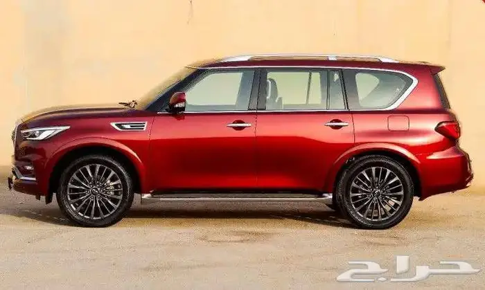 انفنتي QX80 احمر 2023 5