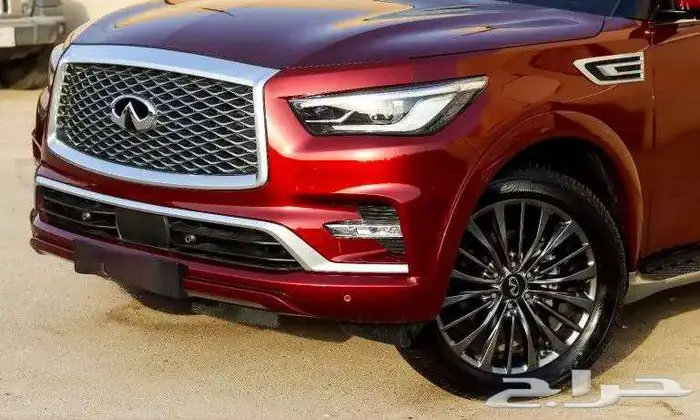 انفنتي QX80 احمر 2023 2