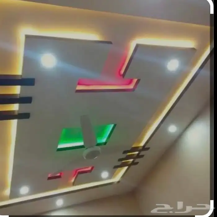 معلم جبس عادي جبسم بورد جدار شعل 1