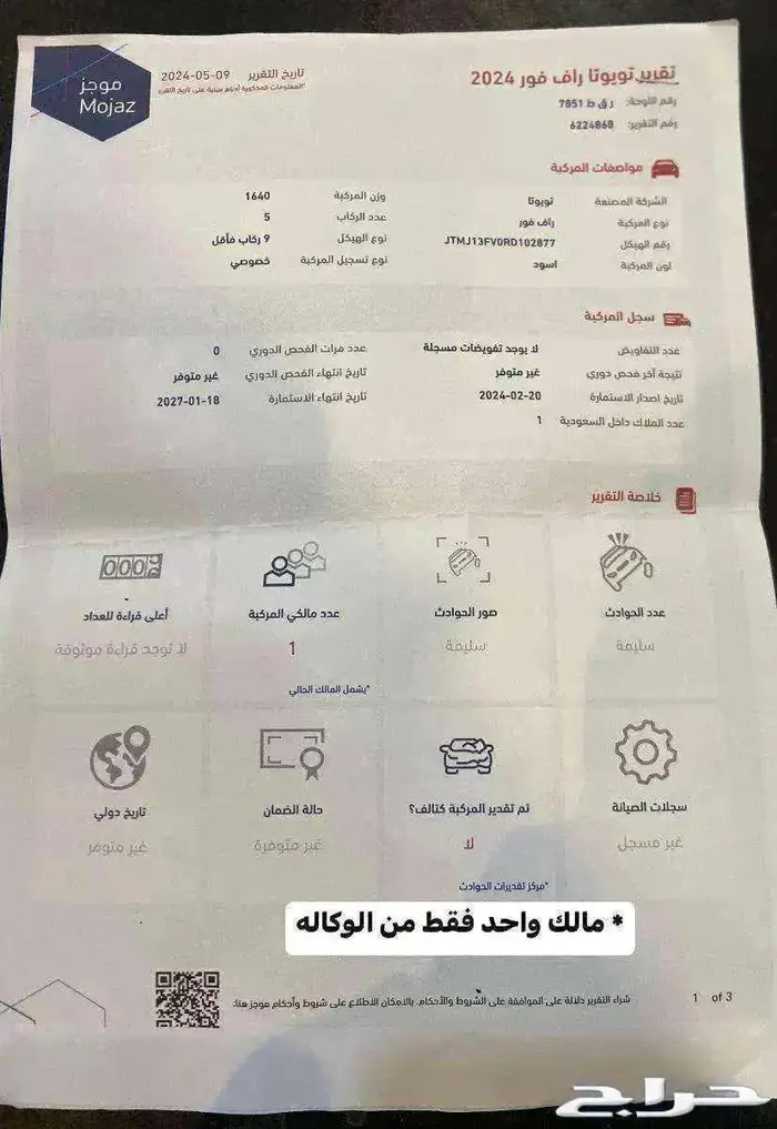 للبيع راف فور فئة ادفنتشر 2024 سعودي 2.5cc دبل 35