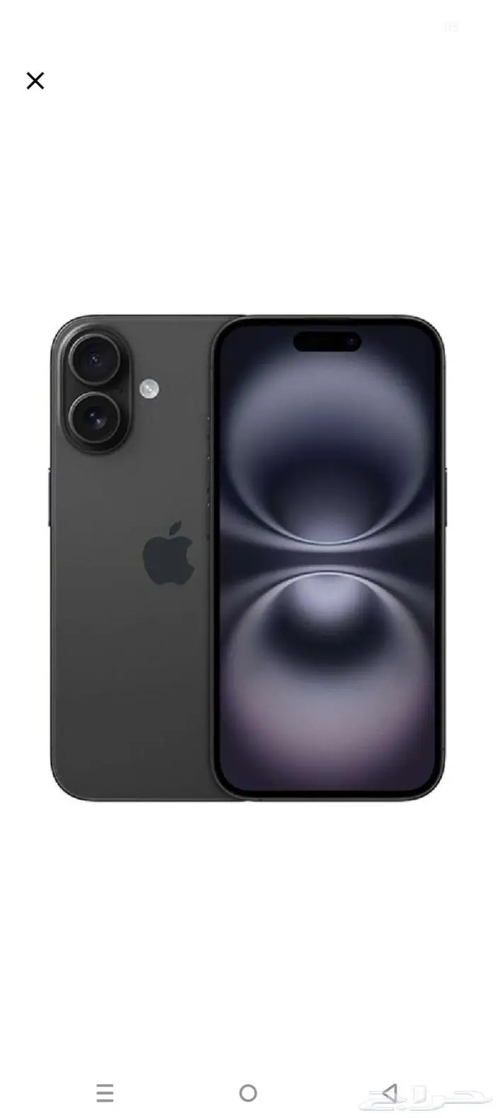 Iphone 16 black color 128gb 0