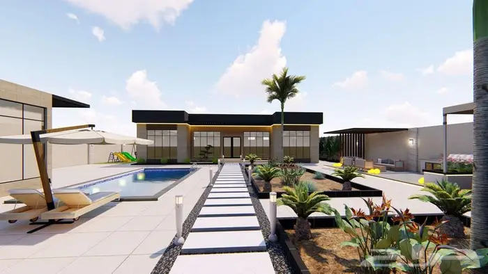 تصميم خارجي وداخلي 3d جميع المناطق 3