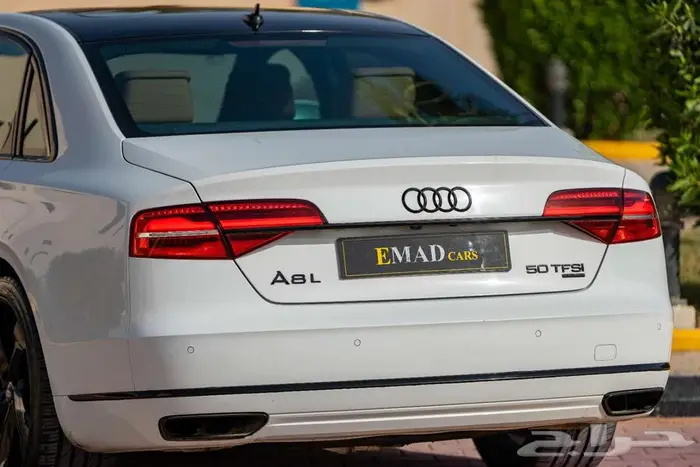 اودي A8L ابيض 2017 4