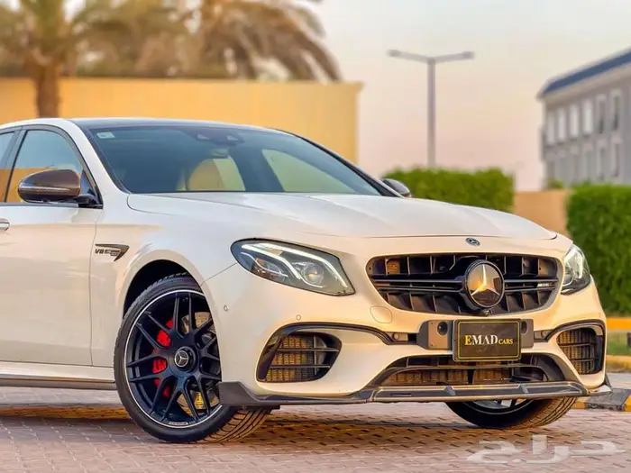 مرسيدس E63 S AMG V8 2019 ابيض خليجي 1