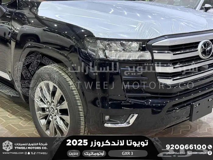 لاندكروزر جي اكس ار رقم 3 أسود بنزين 2025 اقل سعر كاش واقساط 7