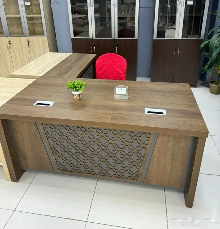 office furniture جديد طقم مكتب مدير و مكاتب كامل مع كراسي 9