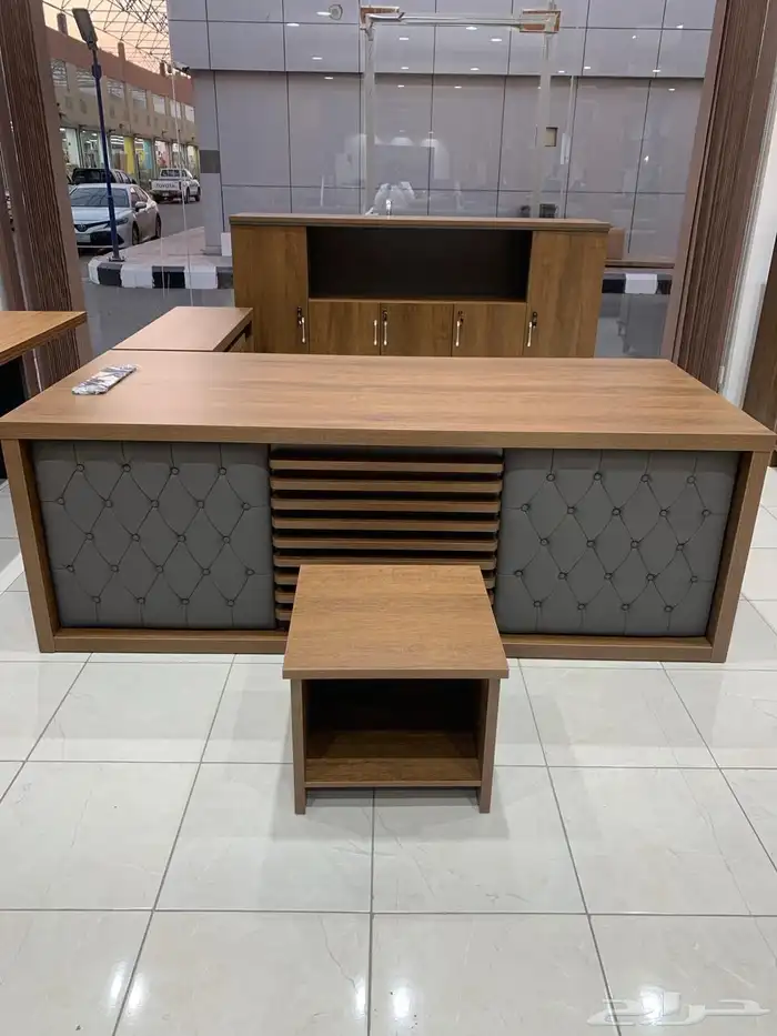 office furniture جديد طقم مكتب مدير و مكاتب كامل مع كراسي 16
