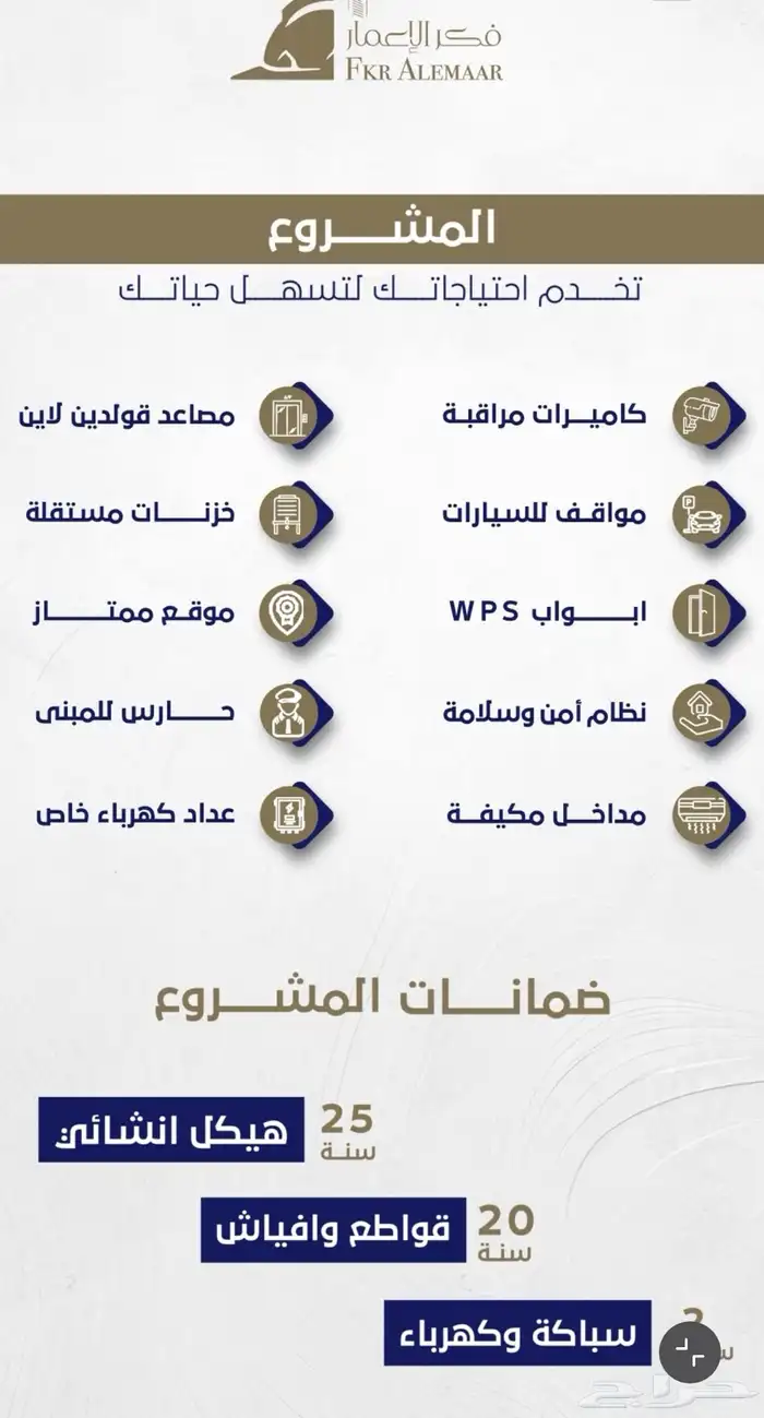 عماره جديده للبيع مساحة 525م بحي الروضه 3