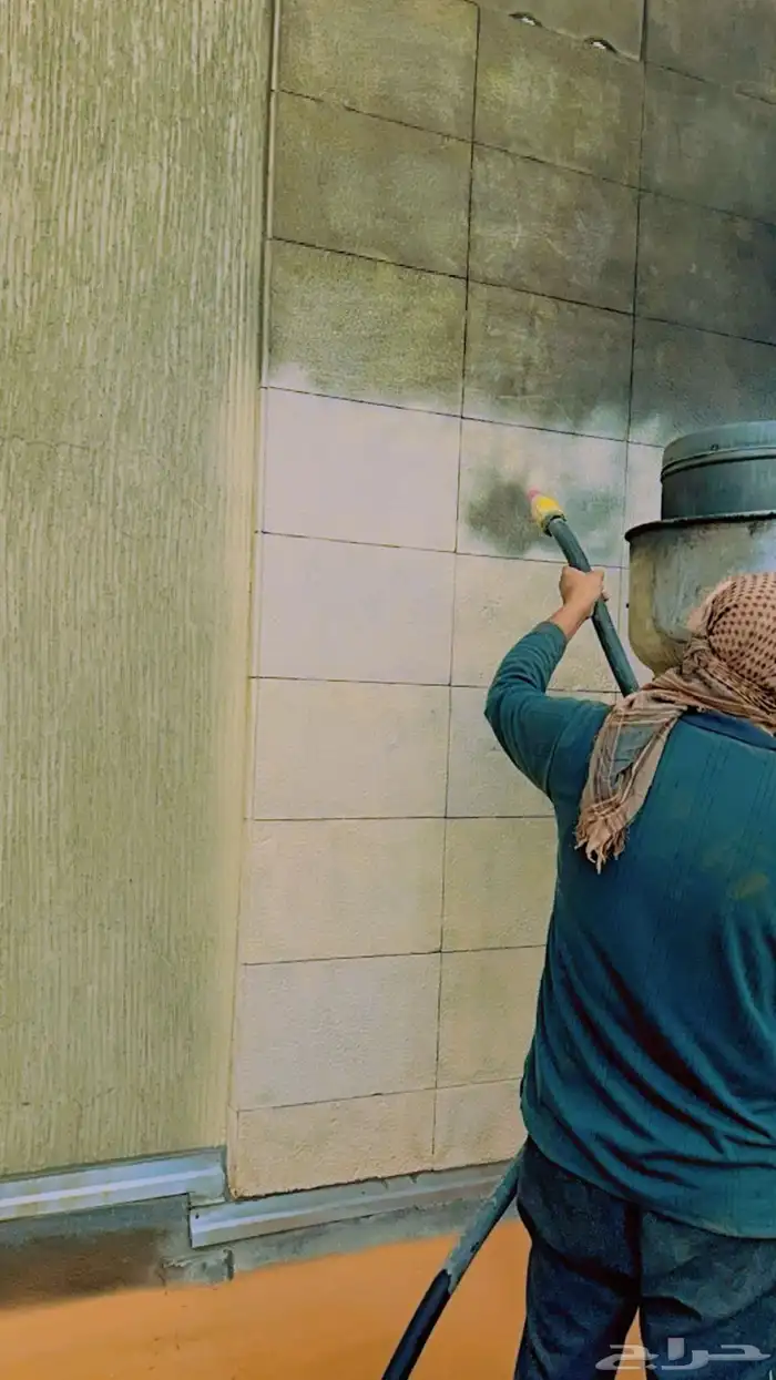 تنظيف وجهات الحجر وتخشين الخرسانة 8