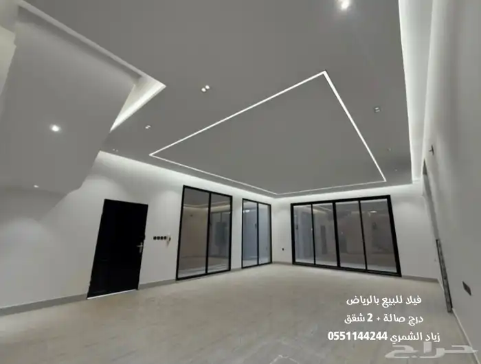 فيلا للبيع في الرياض مخطط تنال درج صالة 2 شقق شارع 20 جديدة 5
