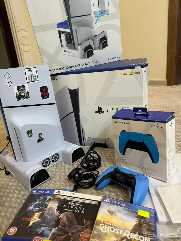 سوني 5 بكرتونه وأغراضه وضمانه نضيف نضيف 0