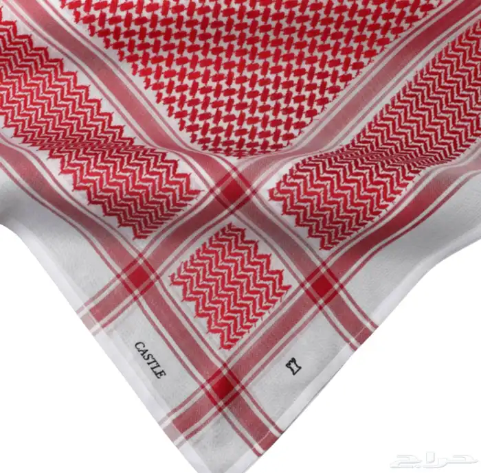 جميع أشمغة كاستل  شماغ كاستل أحمر أبيض غتر كاستل 5