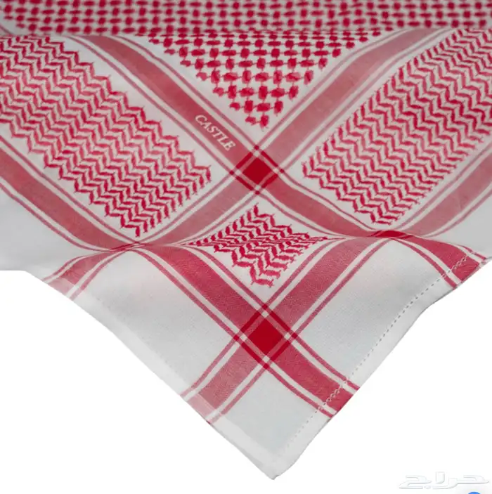 جميع أشمغة كاستل  شماغ كاستل أحمر أبيض غتر كاستل 4