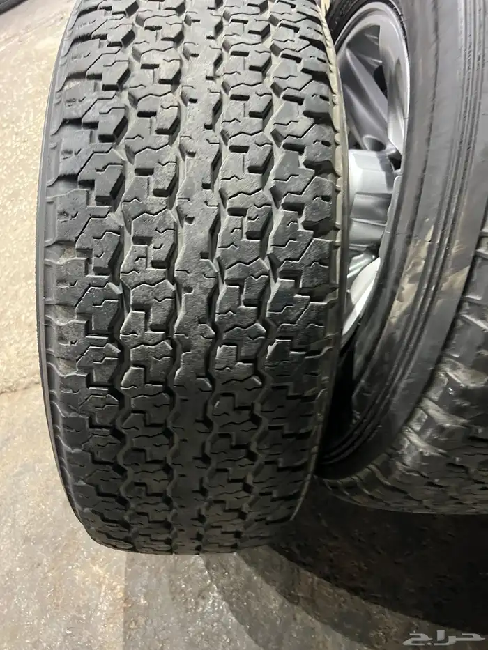 جنوط نيسان فتك جيب مقاس 16 صيني مع كفرات دنلوب نضيف تاريخ22 32
