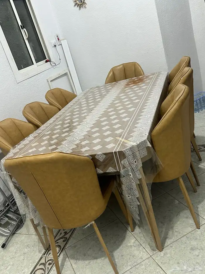سفره طعام كراسي شبه الجديد مستعمله خفيف 0