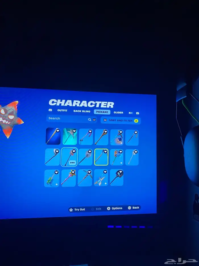 حساب فورت نايت للبيع ترافس و رقصه فلوس و 290 سكن 11