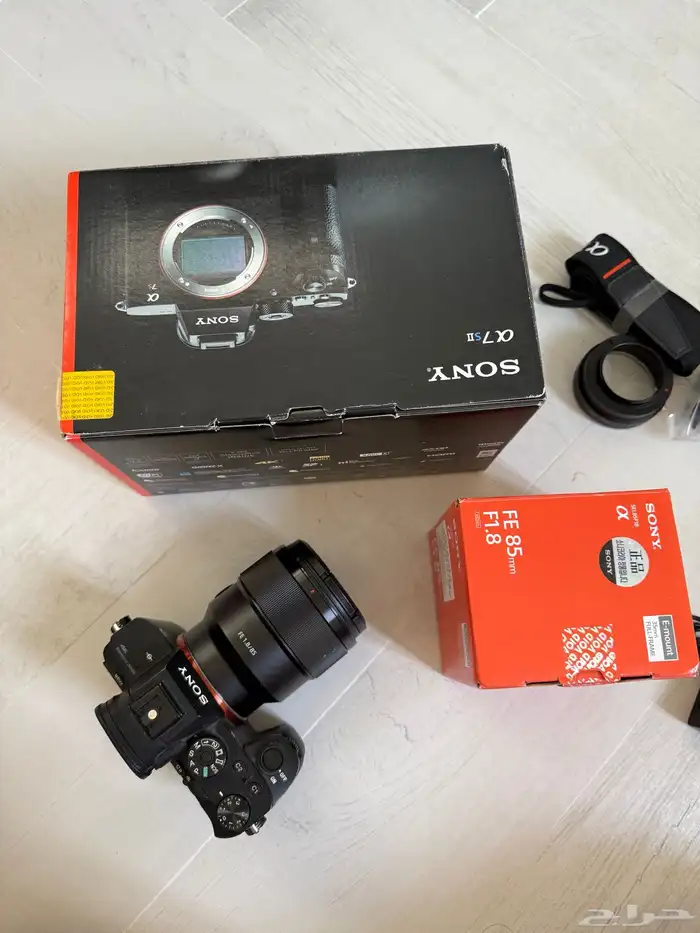 كاميرا سوني a7s ii مع عدسة سوني 85 0