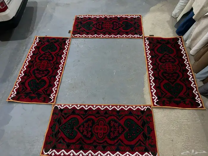 فرشات سورية ملبسة قماش تنزاني واسفنج مقاس 1 2 2