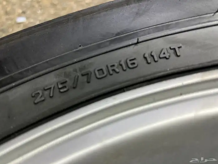 جنوط نيسان فتك جيب مقاس 16 صيني مع كفرات دنلوب نضيف تاريخ22 4