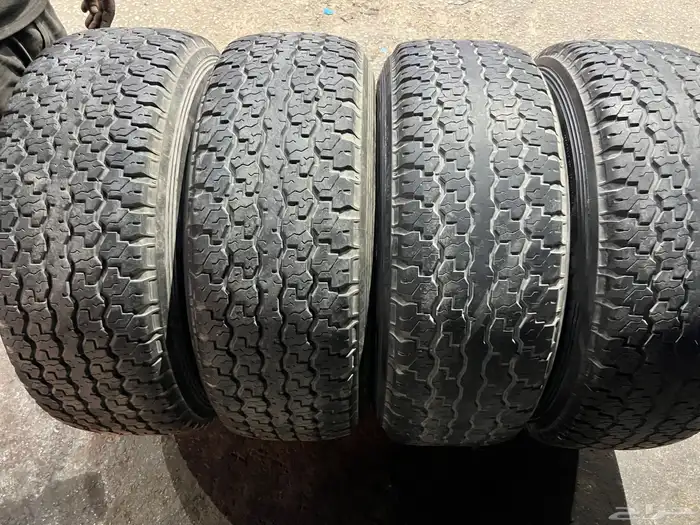 جنوط نيسان فتك جيب مقاس 16 صيني مع كفرات دنلوب نضيف تاريخ22 28