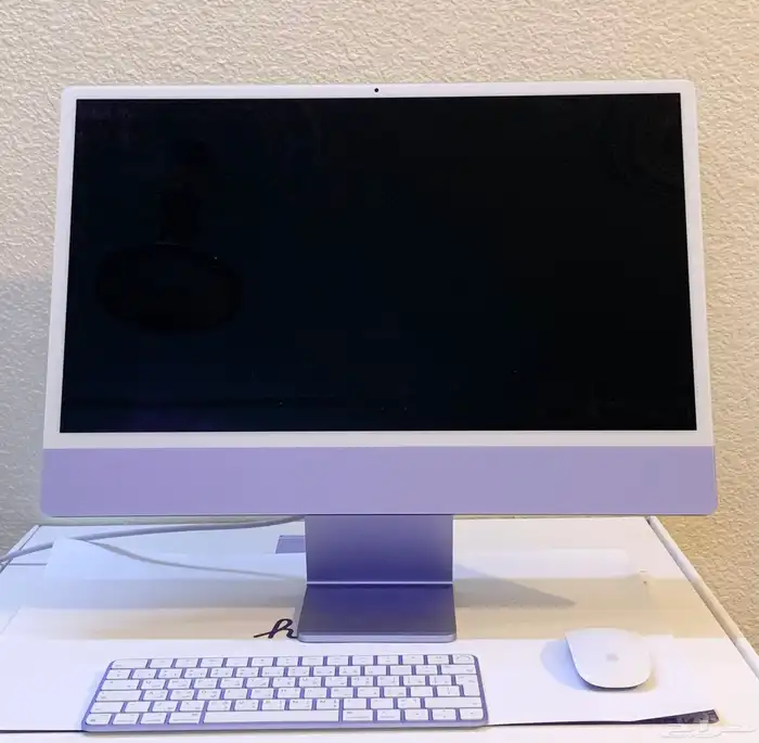 كومبيوتر مكتبي اي ماك ابل M1 2021 شبه جديد بسعر 4000 ريال 0