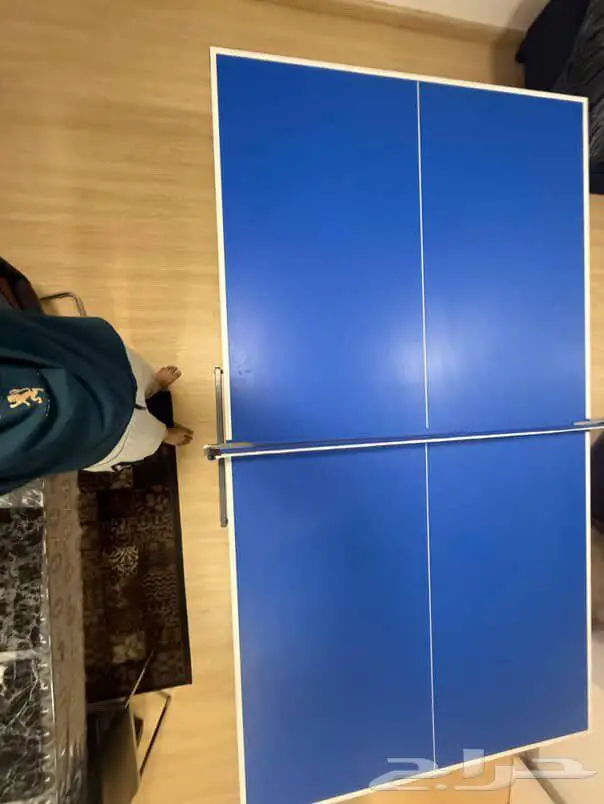 Table tennis table with rackets 2