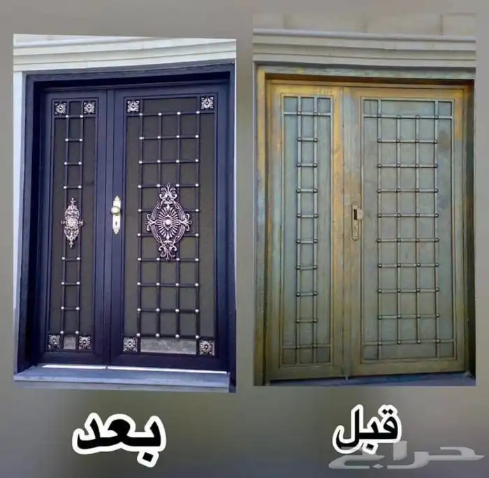 اصلاح وتعديل وترميم جميع ابواب الحديد 2