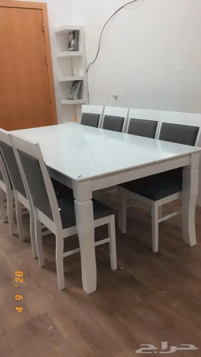 طاولة طعام مع 6 كراسي 0