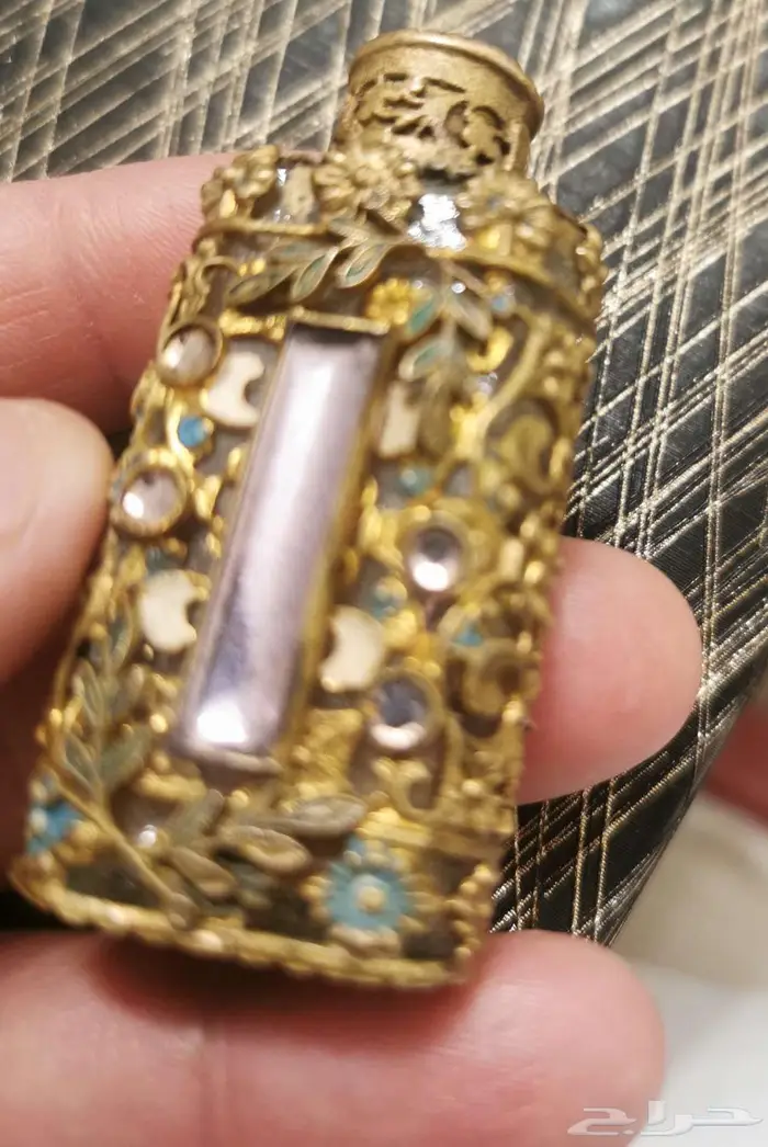 لهواة النوادر زجاجة عطر صغيرة تراثية نادرة وأصلية 8