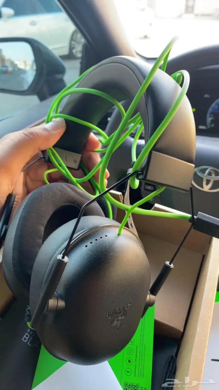 سماعة RAZER للبيع نظيفة مرة 3