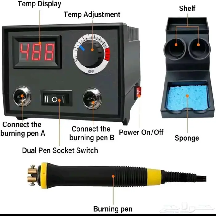 جهاز حرق الخشب للرسم والخط 1