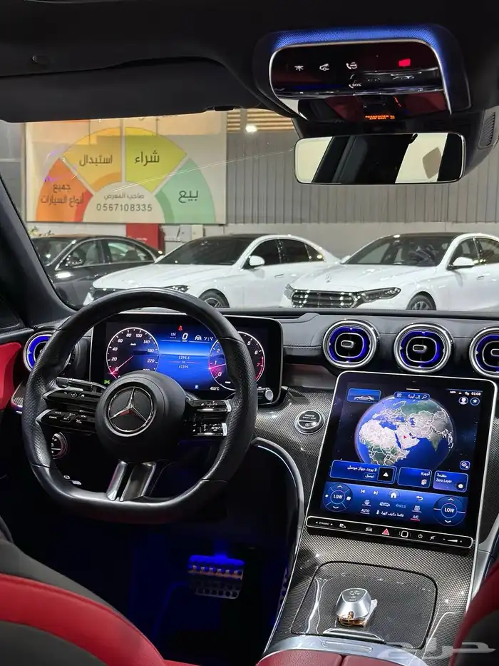 مرسيدس C300 2022 AMG فل كامل . رصد الفخامة 32